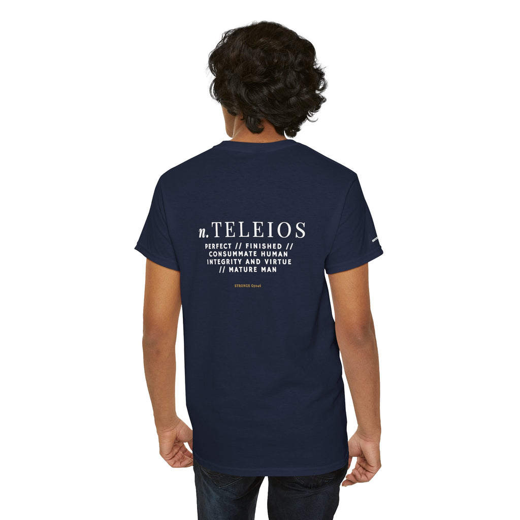 'Teleios' Unisex Minimal Graphic Tee - Christian Apparel