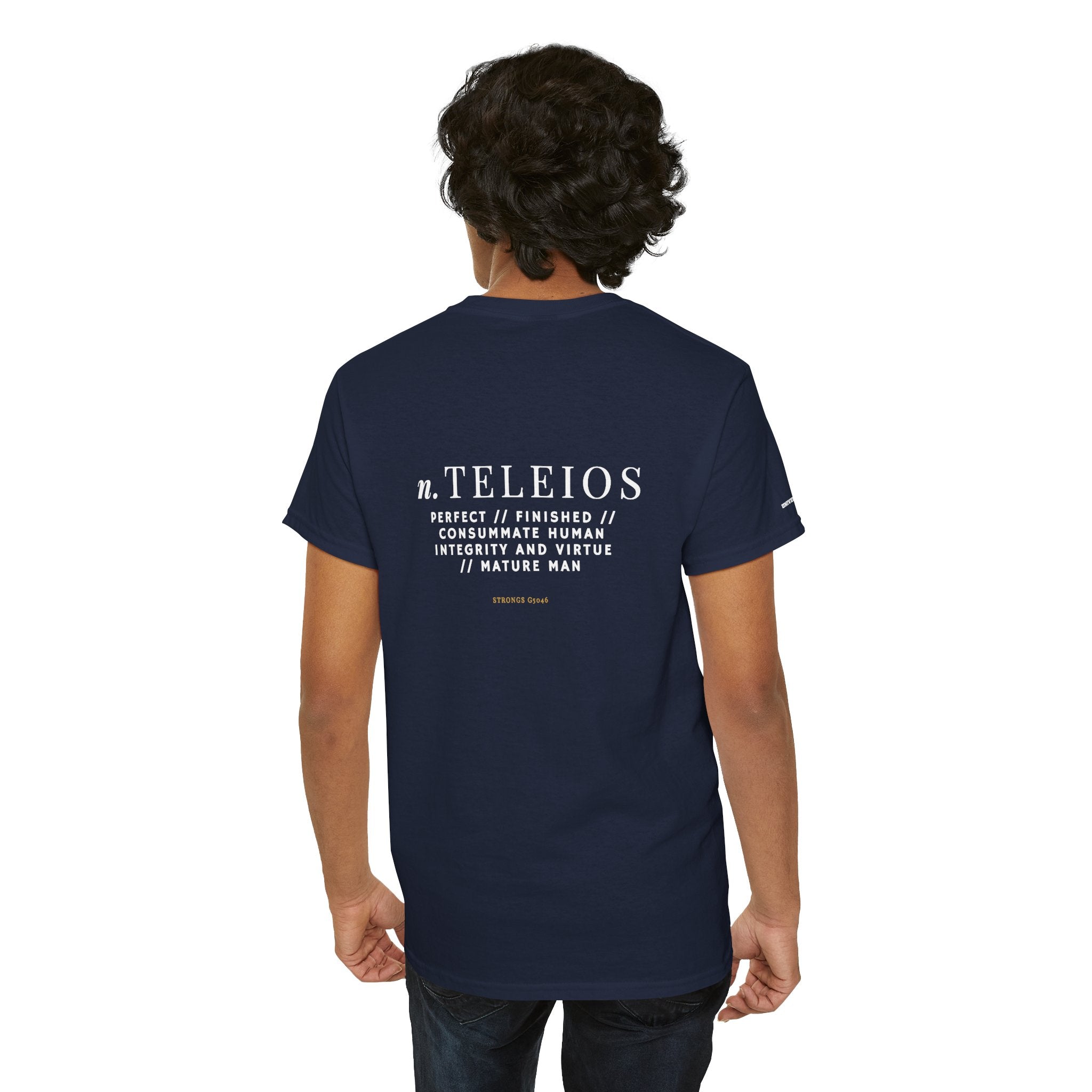 'Teleios' Unisex Minimal Graphic Tee - Christian Apparel