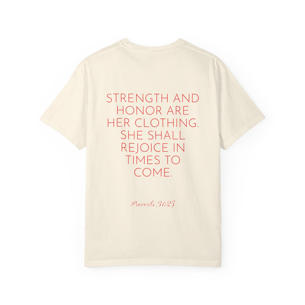 Women’s "Proverbs 31 Not Perfect" Faith Quote with Scripture Tee