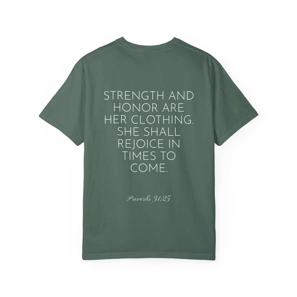 Women’s "Proverbs 31 Not Perfect" Faith Quote with Scripture Tee