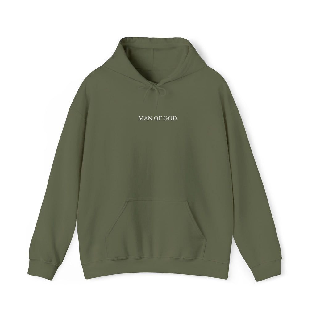“Man of God” Premium Hoodie: Faith-Driven Men’s Sweatshirt for Strength & Purpose | Christian Streetwear for Fall & Winter | Perfect Gift for Bold Believers