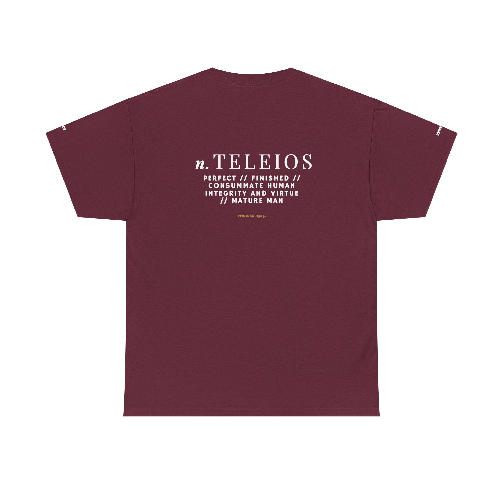 'Teleios' Unisex Minimal Graphic Tee - Christian Apparel