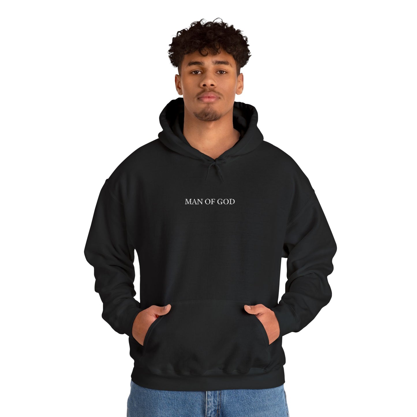 “Man of God” Premium Hoodie: Faith-Driven Men’s Sweatshirt for Strength & Purpose | Christian Streetwear for Fall & Winter | Perfect Gift for Bold Believers