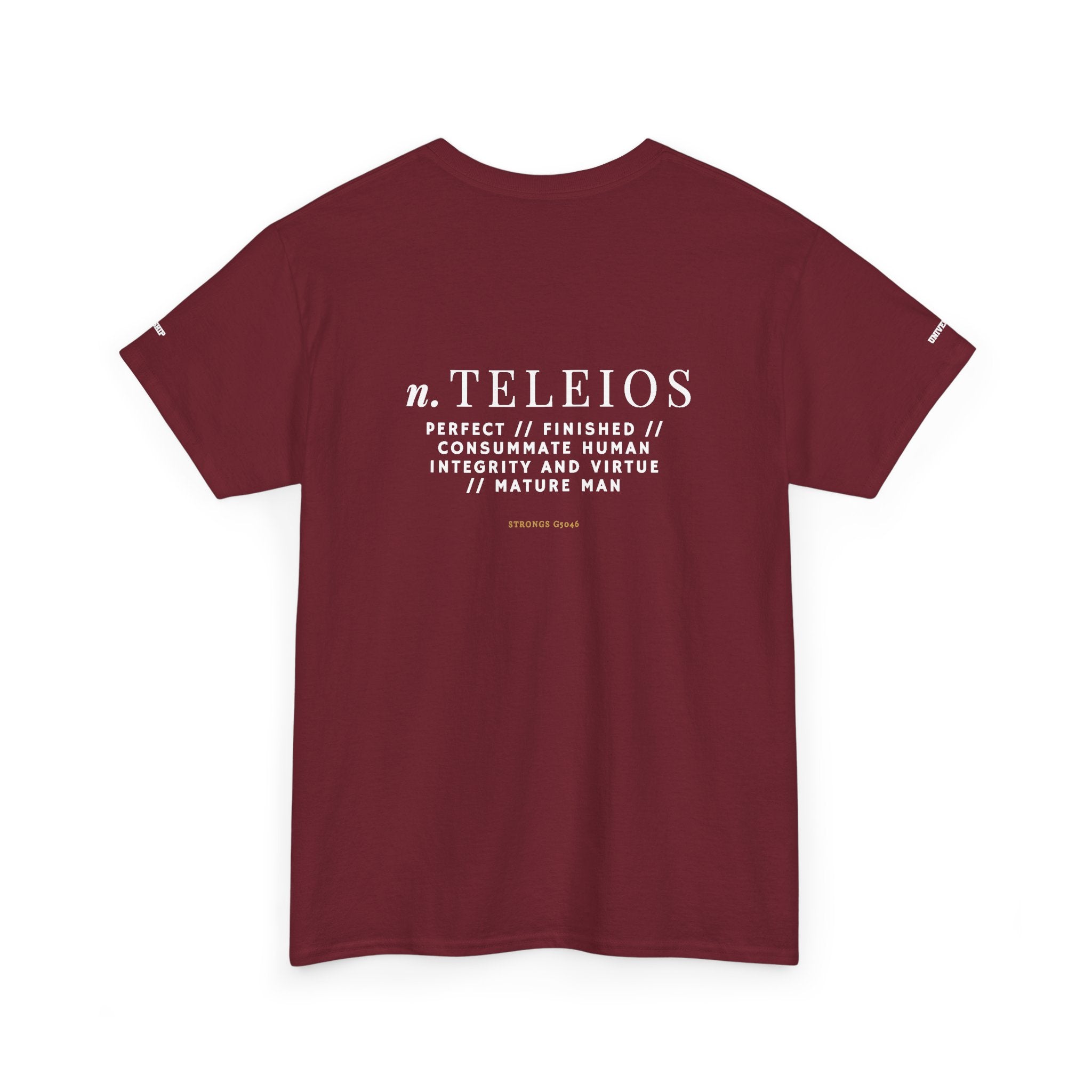 'Teleios' Unisex Minimal Graphic Tee - Christian Apparel