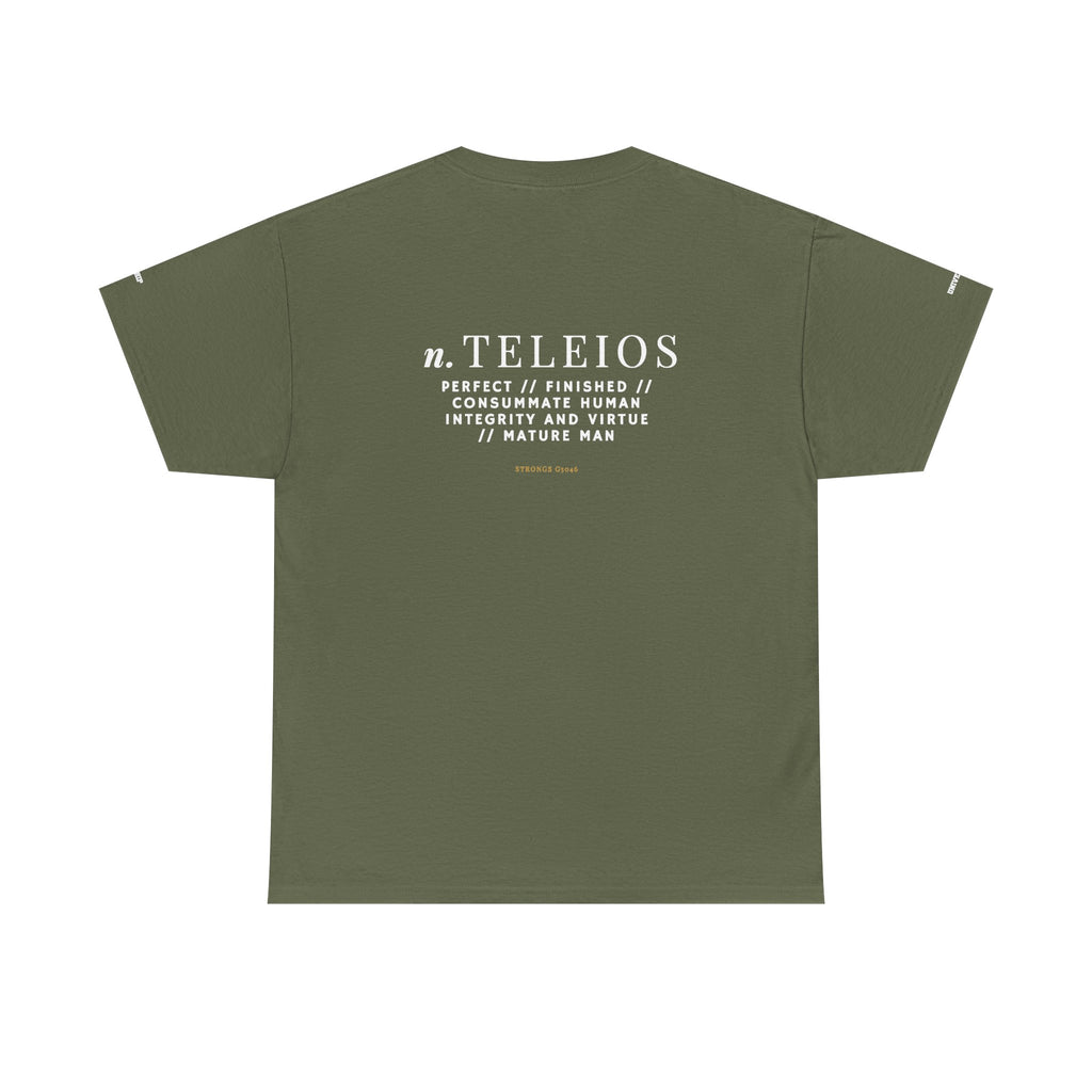 'Teleios' Unisex Minimal Graphic Tee - Christian Apparel