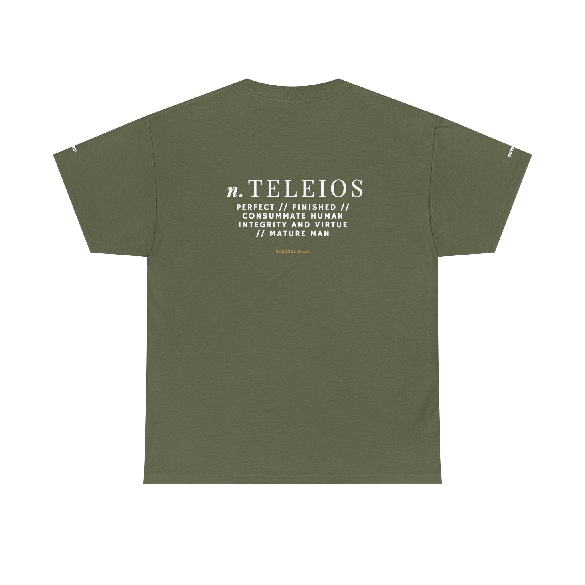 'Teleios' Unisex Minimal Graphic Tee - Christian Apparel