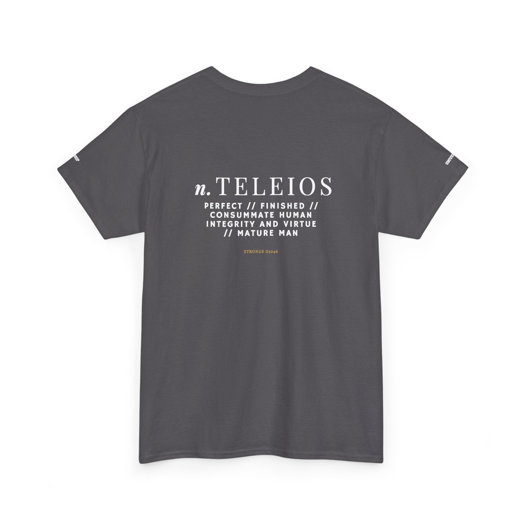 'Teleios' Unisex Minimal Graphic Tee - Christian Apparel