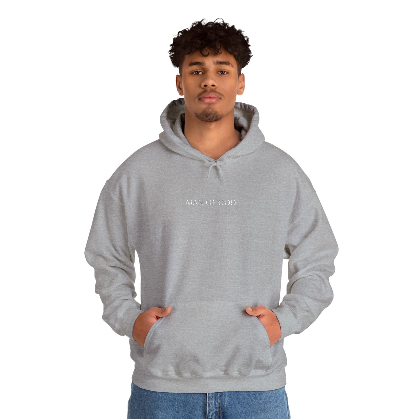 “Man of God” Premium Hoodie: Faith-Driven Men’s Sweatshirt for Strength & Purpose | Christian Streetwear for Fall & Winter | Perfect Gift for Bold Believers