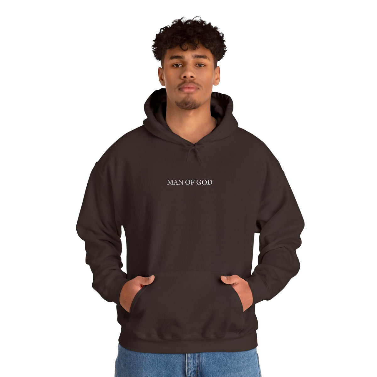 “Man of God” Premium Hoodie: Faith-Driven Men’s Sweatshirt for Strength & Purpose | Christian Streetwear for Fall & Winter | Perfect Gift for Bold Believers