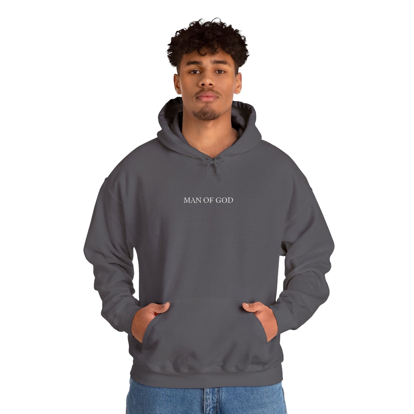 “Man of God” Premium Hoodie: Faith-Driven Men’s Sweatshirt for Strength & Purpose | Christian Streetwear for Fall & Winter | Perfect Gift for Bold Believers