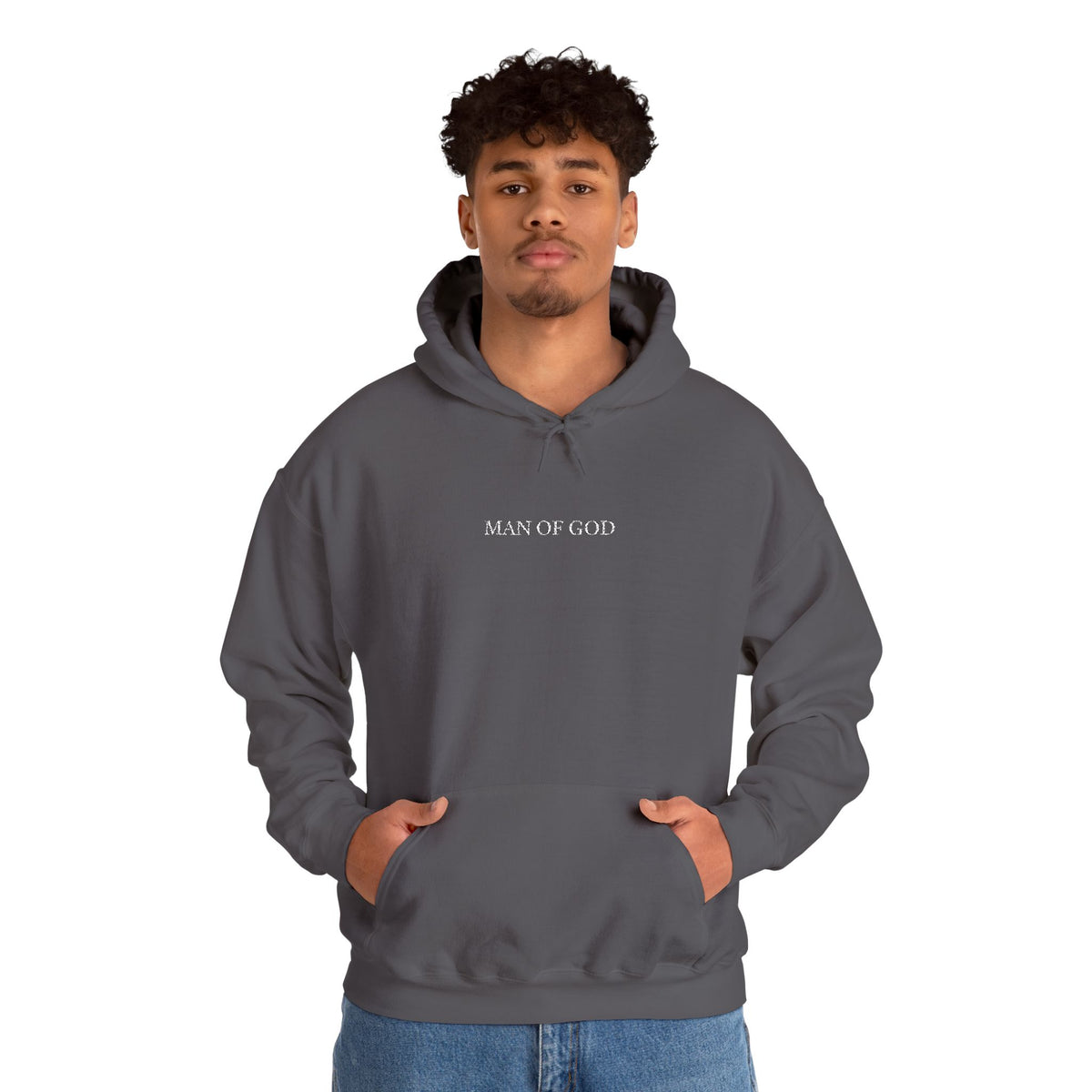 “Man of God” Premium Hoodie: Faith-Driven Men’s Sweatshirt for Strength & Purpose | Christian Streetwear for Fall & Winter | Perfect Gift for Bold Believers