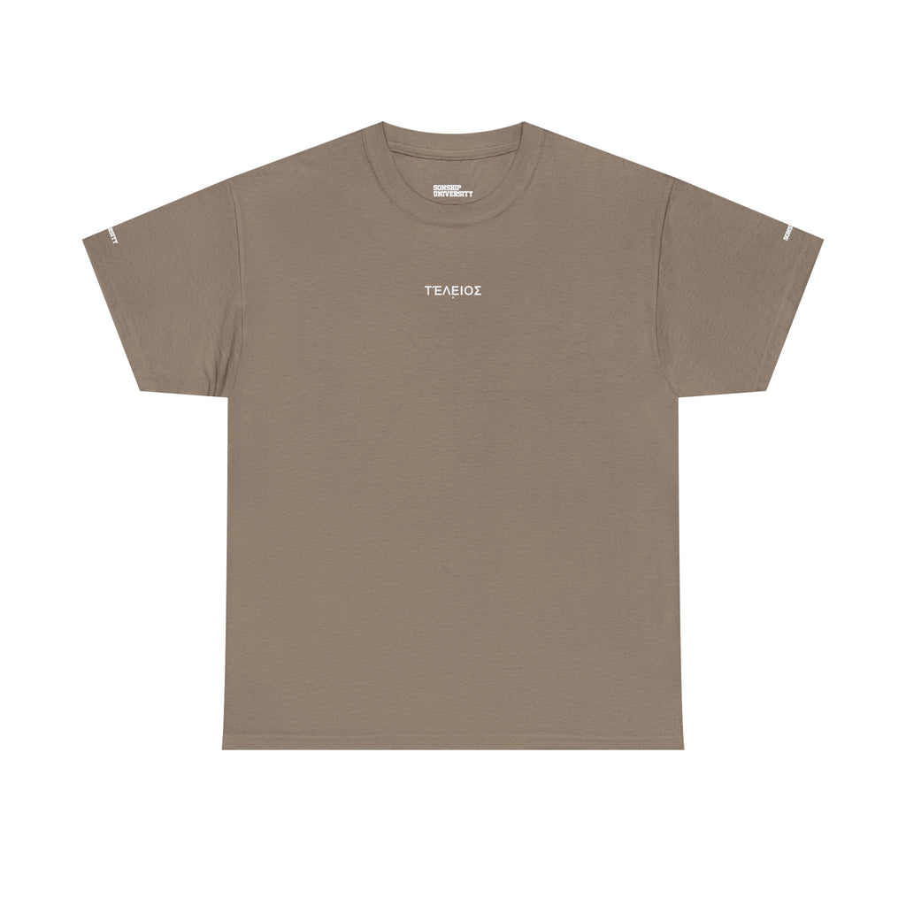 'Teleios' Unisex Minimal Graphic Tee - Christian Apparel