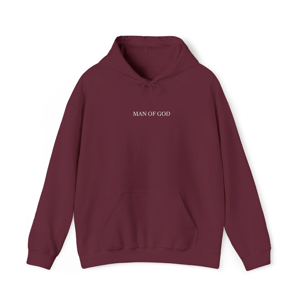 “Man of God” Premium Hoodie: Faith-Driven Men’s Sweatshirt for Strength & Purpose | Christian Streetwear for Fall & Winter | Perfect Gift for Bold Believers