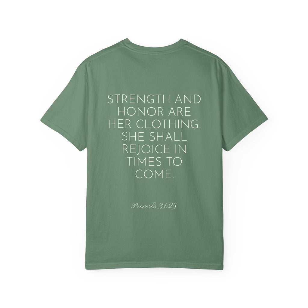 Women’s "Proverbs 31 Not Perfect" Faith Quote with Scripture Tee