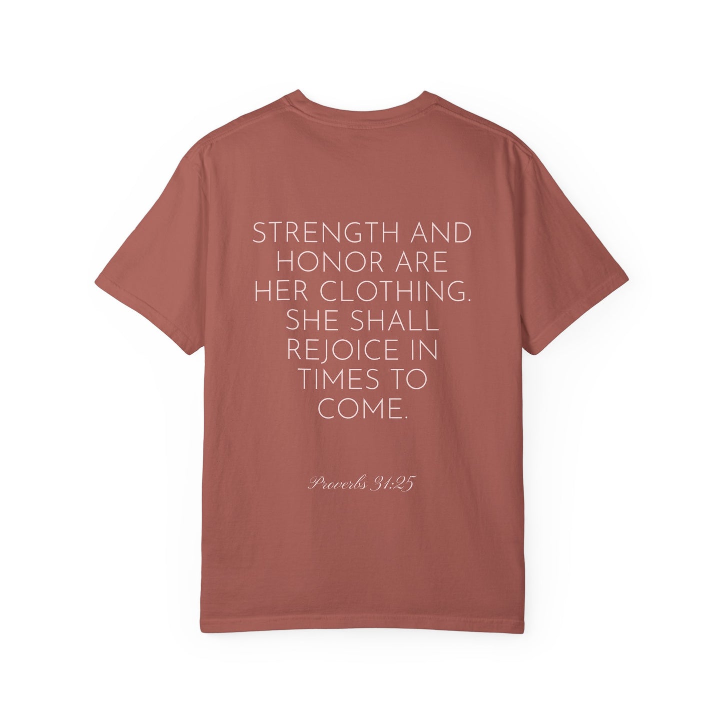 Women’s "Proverbs 31 Not Perfect" Faith Quote with Scripture Tee